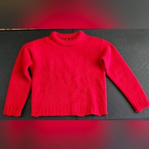R13 Cashmere Red Crewneck Sweater